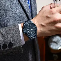 POEDAGAR Sport Original Men Clock Quartz Date Week Luxury Man Wristwatch Waterproof Luminous Stainless Steel Men's Watches Reloj - Image 6