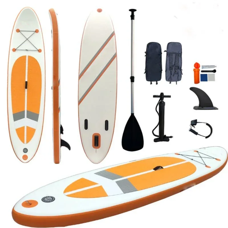 320x81x15cm SUP Stand up Paddle Board Inflatable Surfing Paddle Adult Anti-slip Summer Water Beach with Fin Foot Strap Backpack