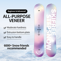 Women's Snowboard for Beginners, Comprehensive Purple and Beautiful Adult Snowboard Ski Equipment, Professional Flat Engraved Skateboard, Classic Style Ski Equipment for Young People