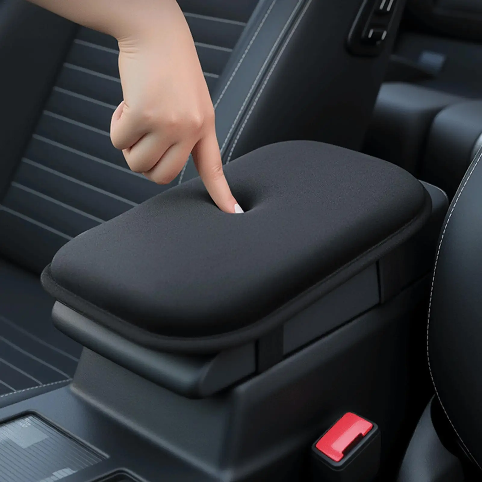 Summer Car Armrest Cushion Heightening Pad for Central Console Elbow Support Pillow thickened plush armrest Cover for Vehicles