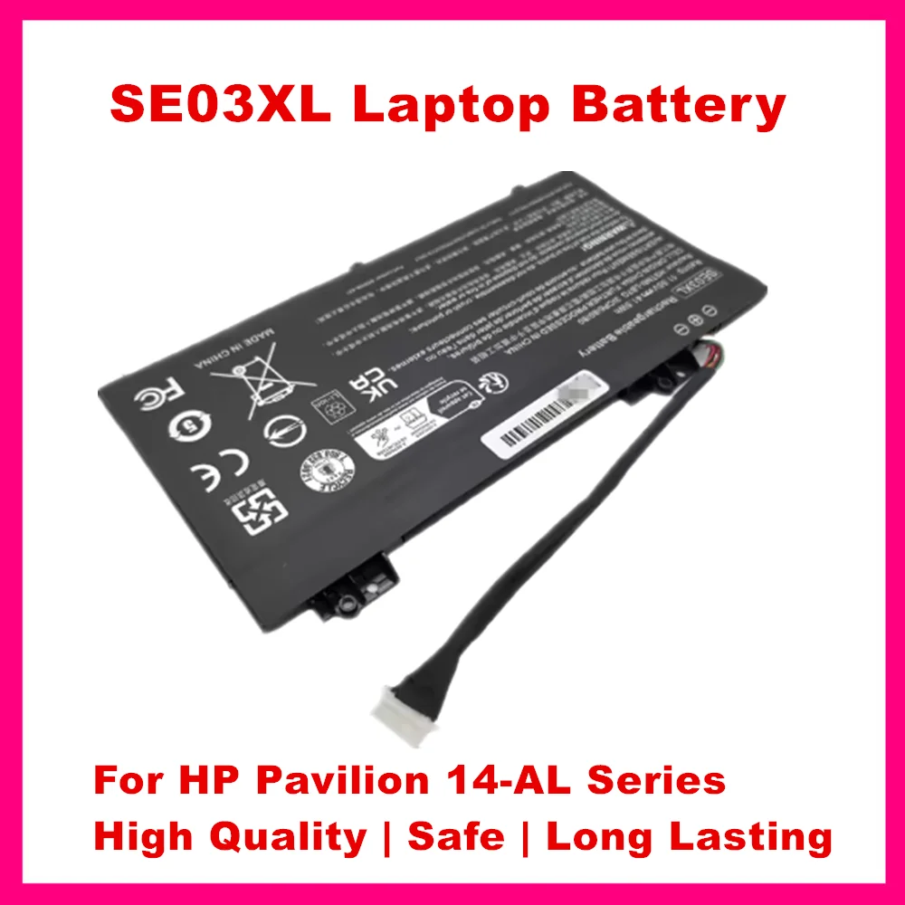 New SE03XL battery For HP Pavilion  14-AL000 14‑AL000 14‑AL02X 14‑AL06X 14‑AL10X 4‑AL12X 14‑AL13X