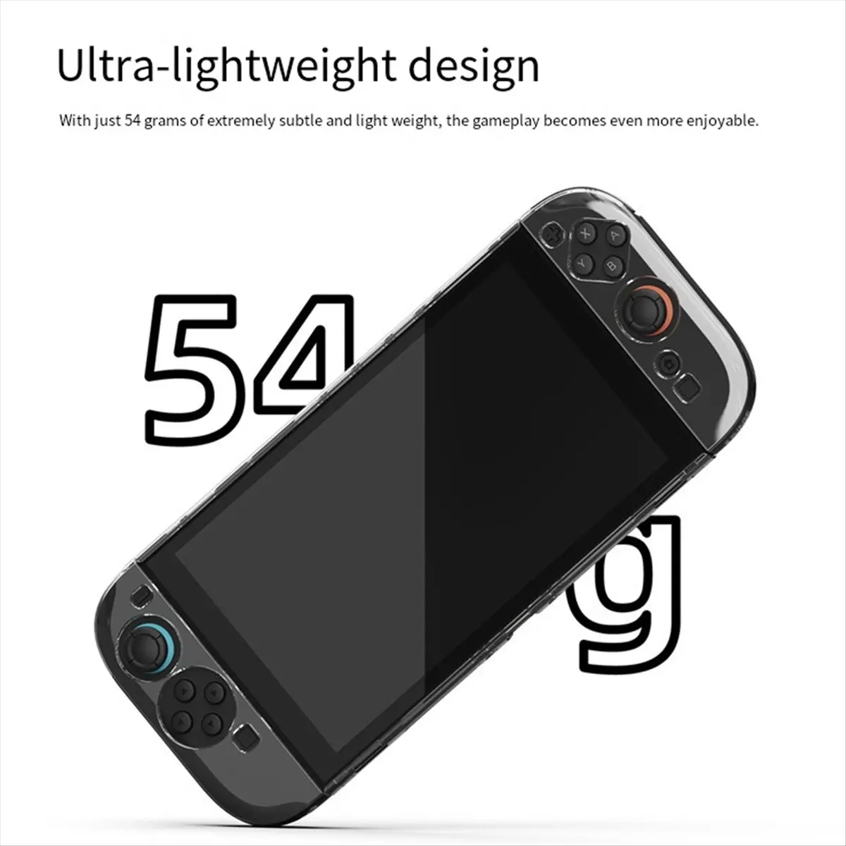 

Dynamic For Switch 2 Protective Case+Joystick Cap+D-Pad Button Cap Kit Clear Shell Split Design Anti-Fall Anti-Scratch Case A