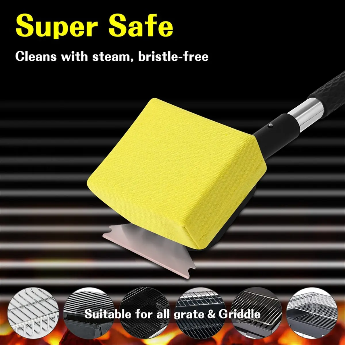 TOP RATED~Outdoor Grill Brush, Safe Steam Cleaning Grill for All Grill Types, Grill Cleaner Scraper BBQ Brush, BBQ Accessories