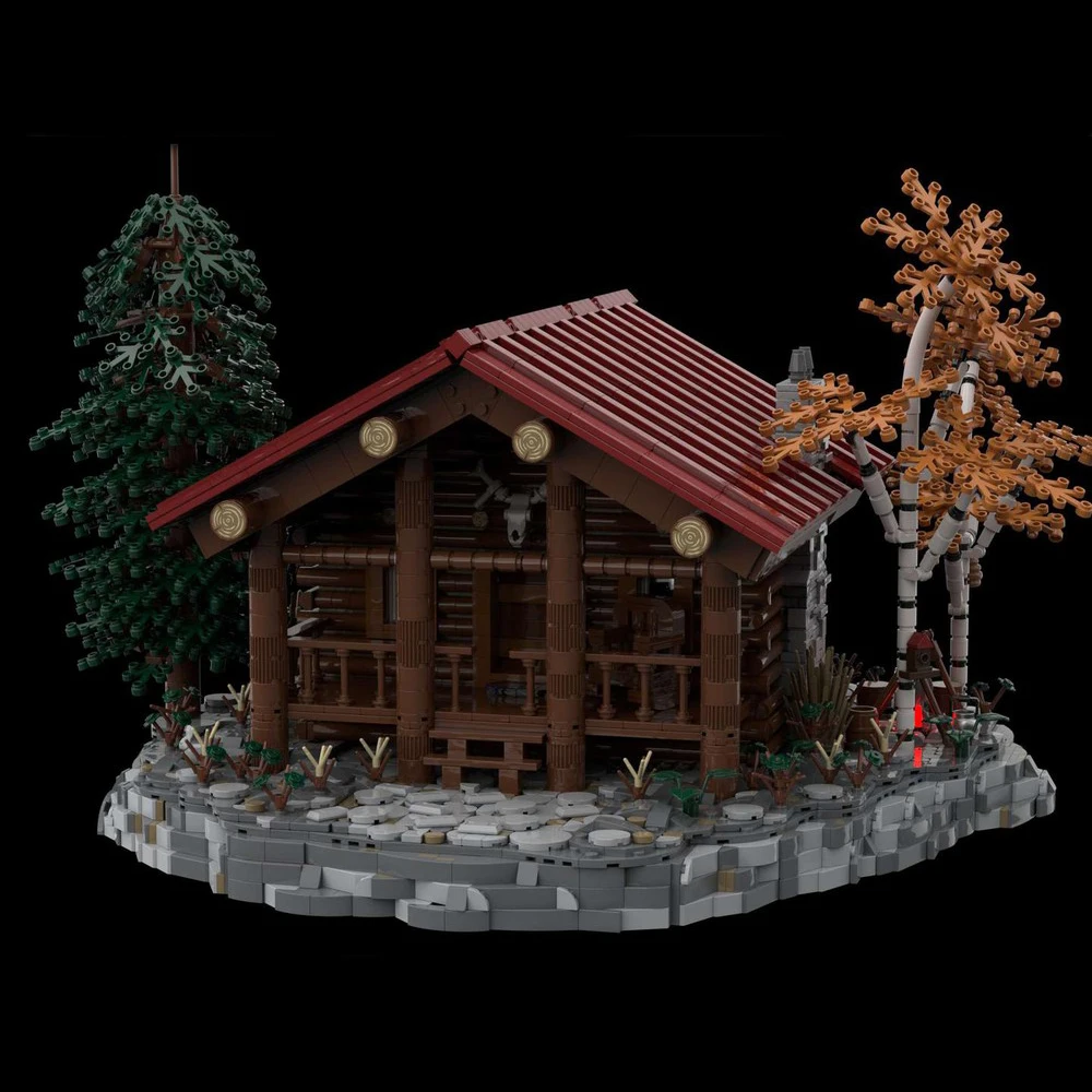 5993pcs educational MOC-157551 Montana forest cabin exquisite cottage Christmas children's toy building block gift