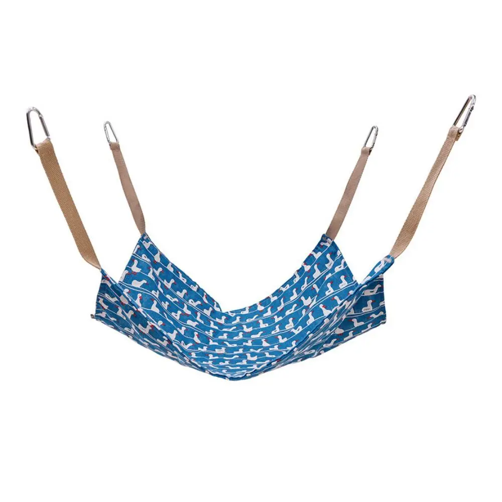 

Breathable Cat Cotton Linen Hammock Wear Resistant Multicolor Cat Cage Hanging Bed Soft with Hanging Hook Cat Hammock Bed Summer