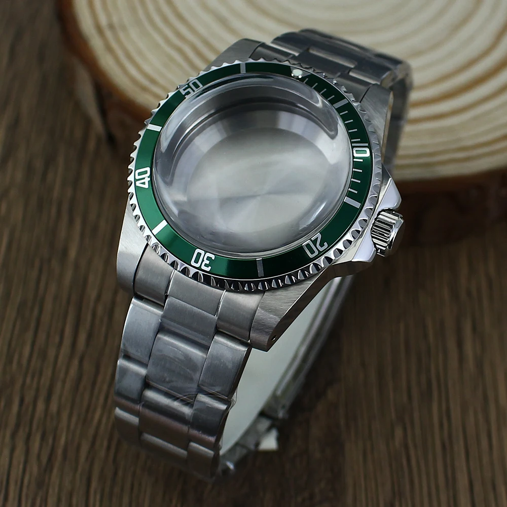 

39.5mm Watch Case Classic Vintage Dive Bracelet NH35 Dome Acrylic Glass For Retro Submariner NH35 NH36 SUB stainless steel Parts