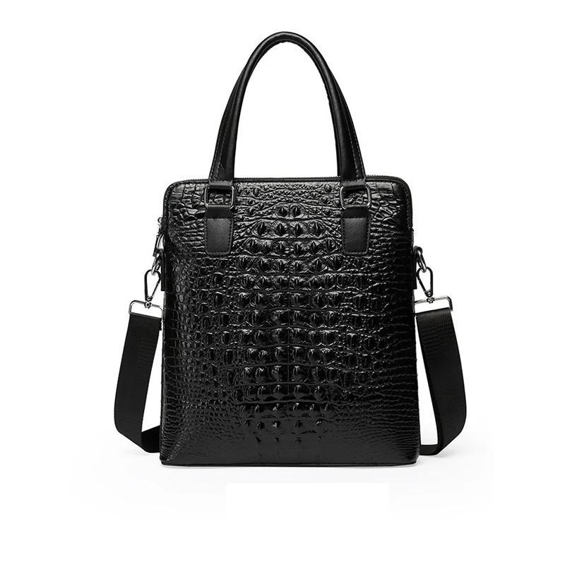 2023 New Alligator Genuine Leather Men Crossbody Bag Casual Business Leather Men's Messenger Casual Shoulder Handbags Bags