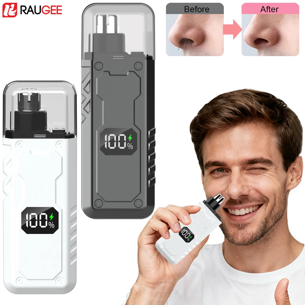 

Триммер для волос в носу для мужчин, перезаряжаемый триммер для волос в носу и ушах, безболезненный прибор для удаления волос в носу