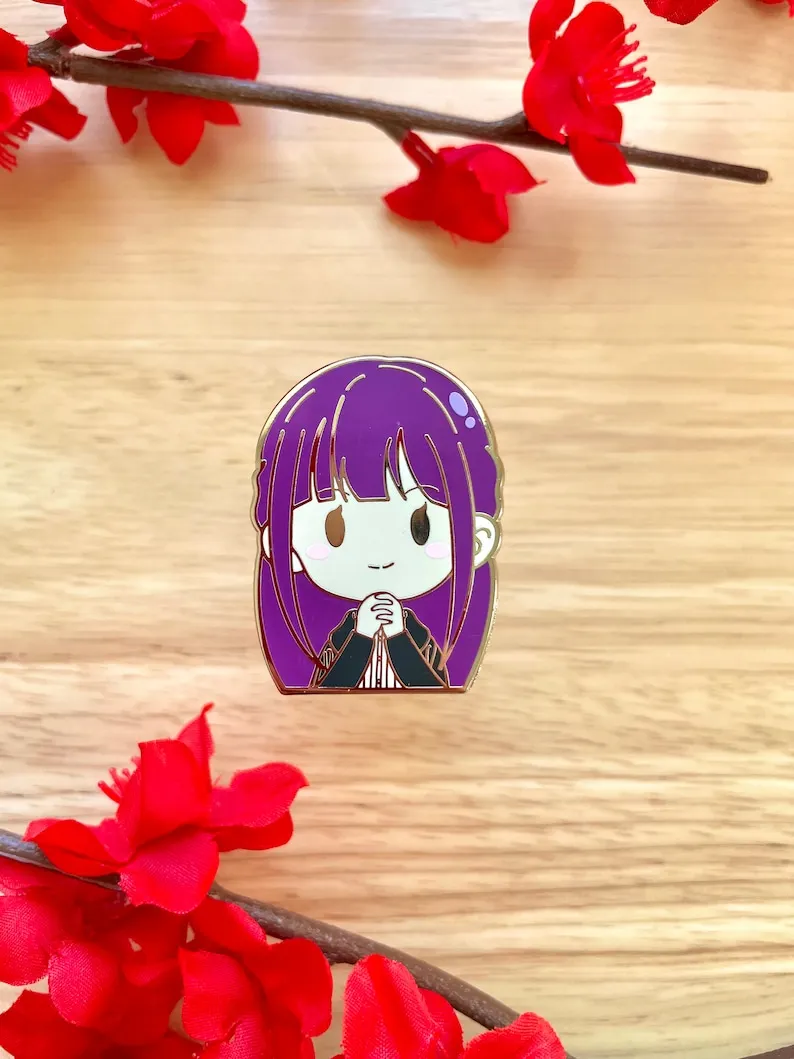 Anime Apprentice Mage• Purple Human Enamel Pin