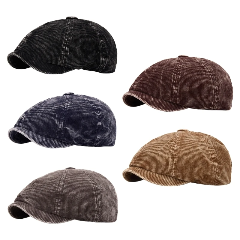 Women’s Khaki Corduroy Soft Texture Unisex Casual Hat For Travel