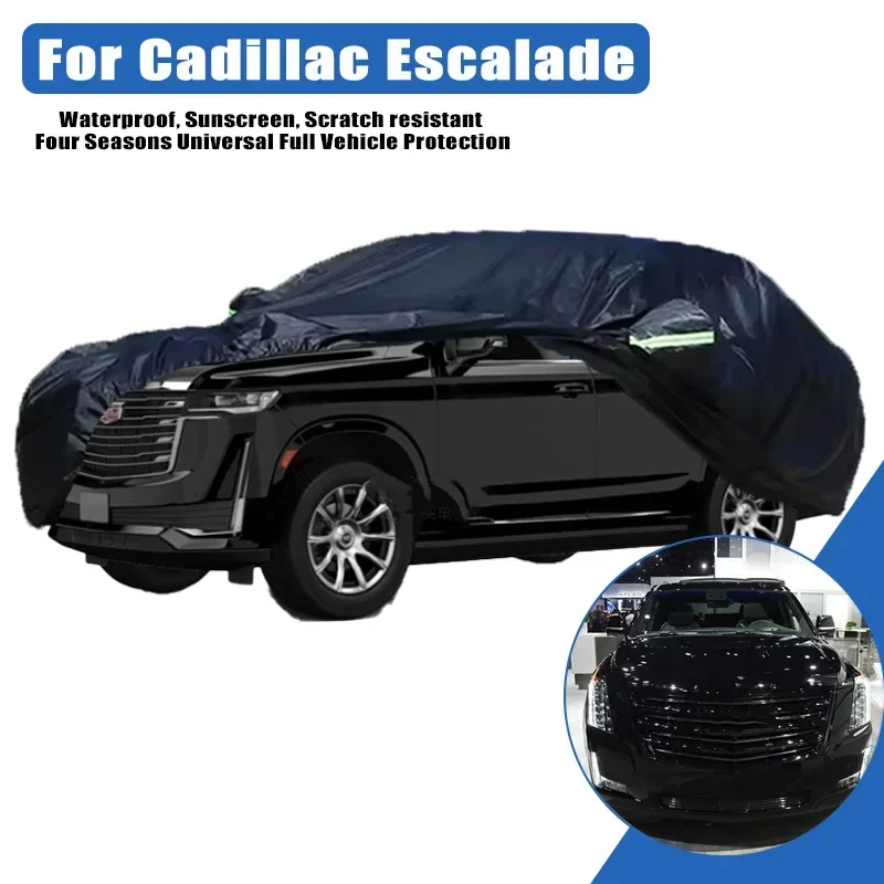

For Cadillac Escalade Outdoor Protection Full Car Cover Snow Cover Sunshade Waterproof Dustproof Exterior Car Accessories