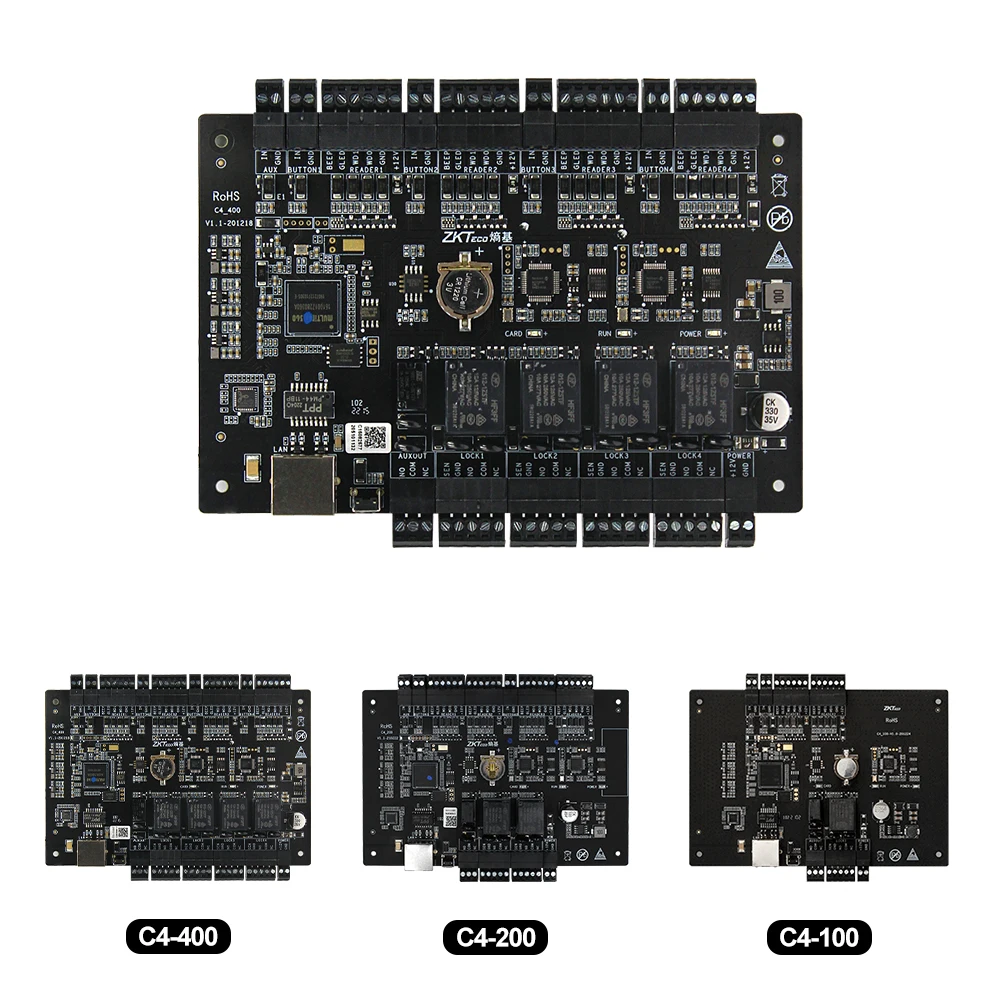 C4-100 C4-200 C4 400 IP Based Door Access Control Panel Network TCP Double Gate LAN Access Controller with Wiegand Input