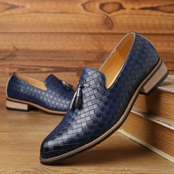 Men's Luxury Casual Shoes Summer Leather Loafers Office Dress Shoes Mens Driving Moccasins Comfortable  Slip on Party Zapatos
