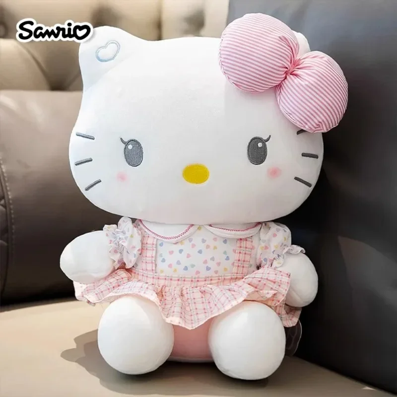 Sanrio Hello Kitty Anime Kuromi Melody Cartoon Cute Plush Stuffed Toys Soft Pillow Plushies Keyring Doll Birthday Gifts For Girl