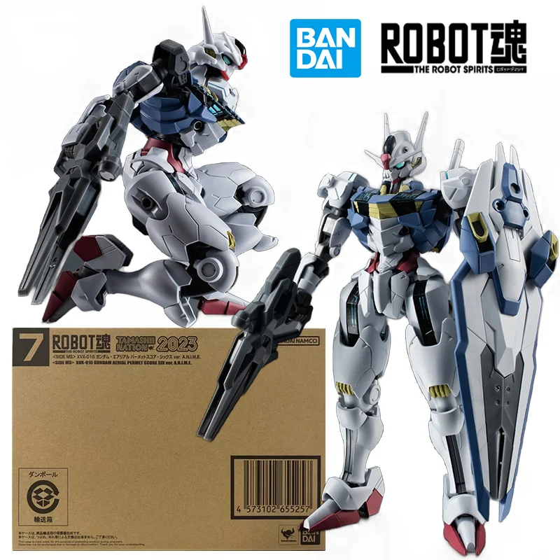 

Bandai The Robot Spirits XVX-016 Gundam Aerial Permet Score Six Ver. A.n.i.m.e. 14Cm Original Action Figure Model Toy Gift