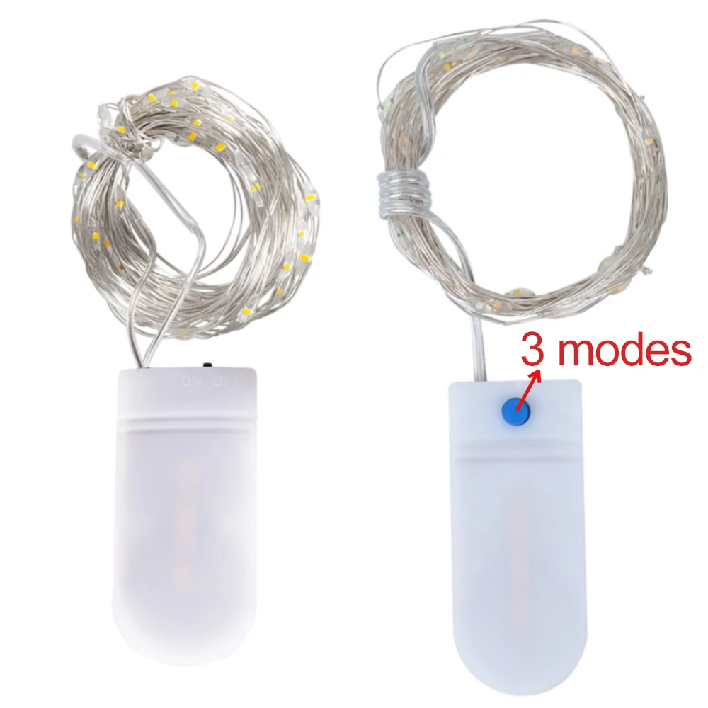 5M Led Slinger String Light 3 Modi Fee Lights 50Leds Warm Licht Waterdicht Buiten Tuin Bruiloft Decoratie Kerstlamp