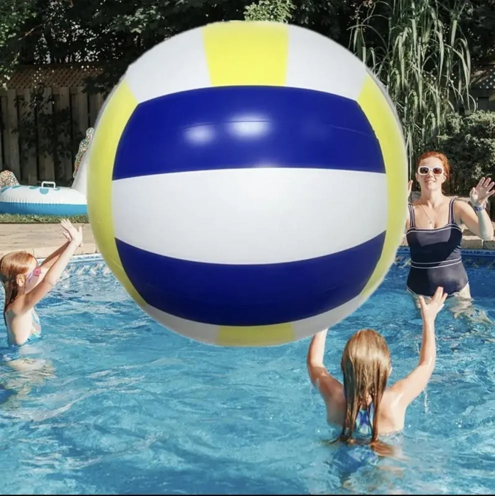 Large Giant Inflatable Beach Volleyball PVC Material 0.6-2m Family Gatherings Beach Ball Kindergarten Outdoor Play Sports Toy