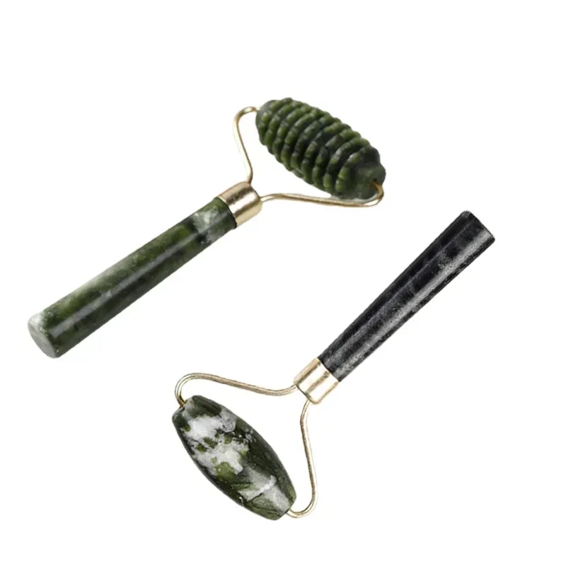 Rolmassage Natuurlijke Gezichtsmassageapparaat Guasha Jade Roller Schraper Gezichtsverzorging Tool Microniddle Gezichtsreiniger Huidverzorging 1 Stuks