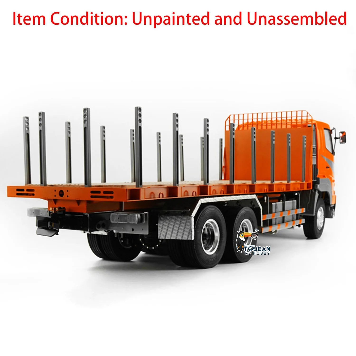 

In Stock LESU 1/14 6*4 Metal Chassis RC Model Flatbed Lorry Trailer Tractor Truck Radio Control Cars Vehicle Model Toys for Boy