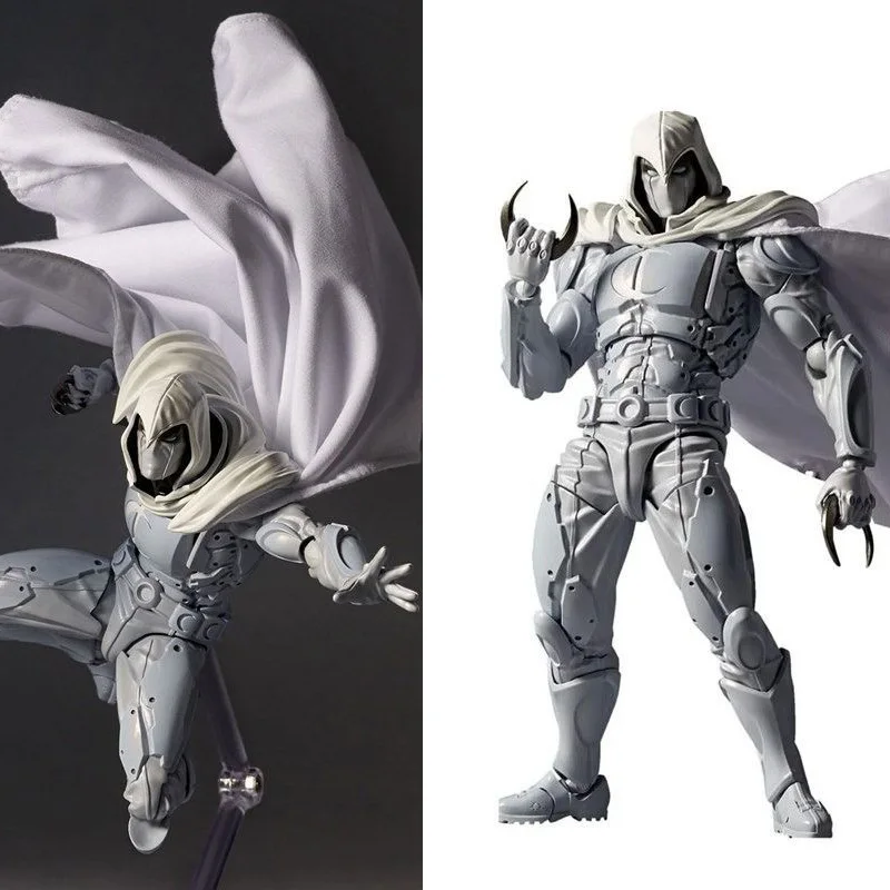 Moon Knight Figure Revoltech AMAZING YAMAGUCHI 16cm Marc Spector Action Figurine Collection Ornament Model Toys Birthday Gifts