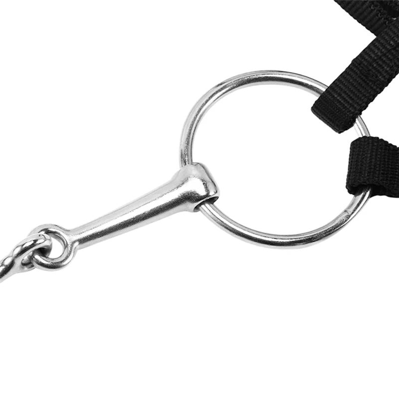 ABVH-2X Регулируемое снаряжение для верховой езды, лямка для лошади, уздечка с биткой и усилителем для верховой езды, мягкая утолщенная большая