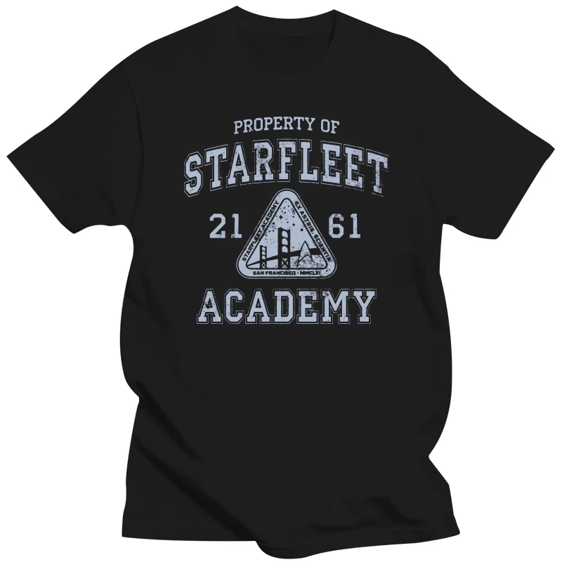 Summer Fashion Street Short Sleeve T-Shirt Starfleet Academy Shirt 2020 latest popular mens casual T-shirt