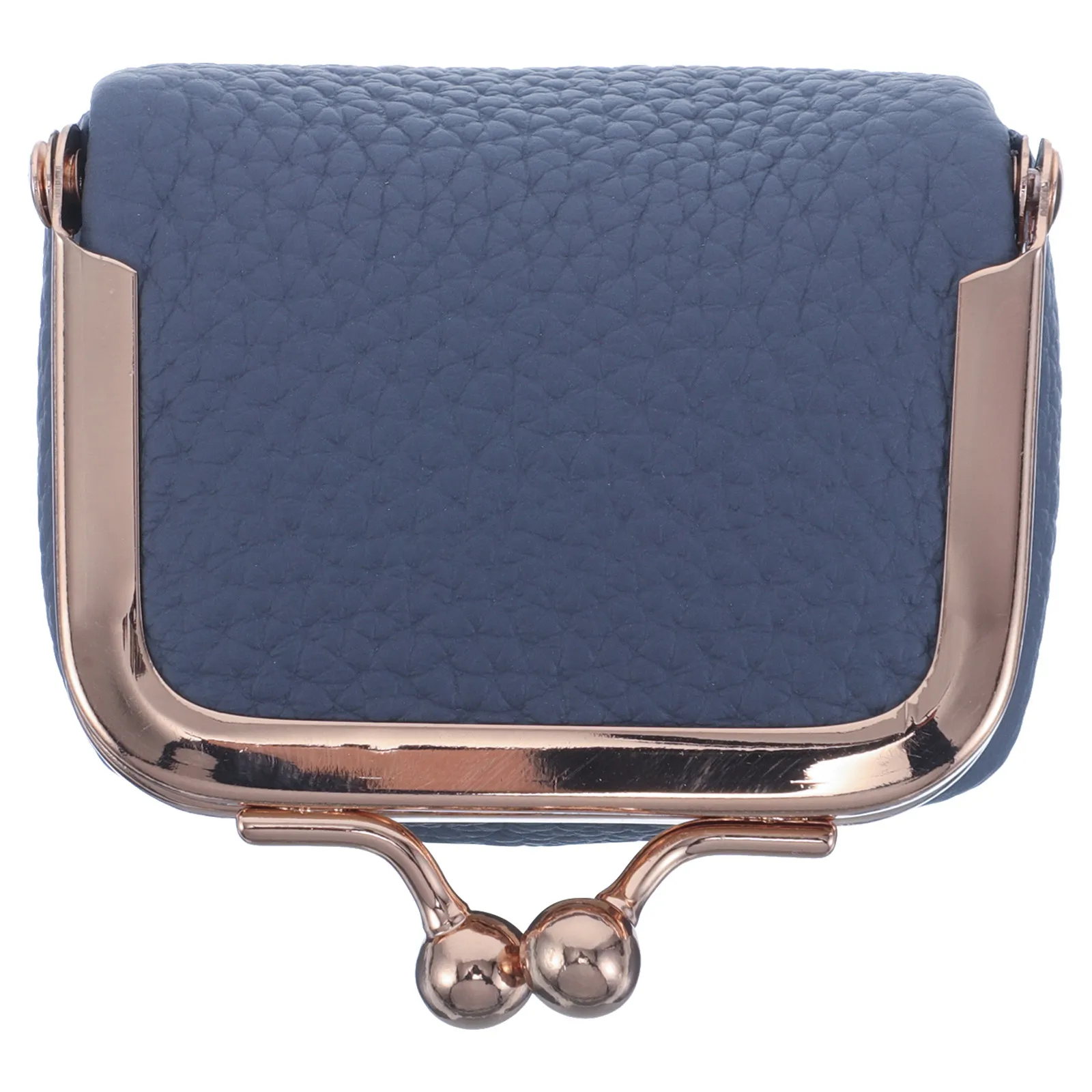 Mini Vintage Kiss Lock Jewelry Box Blue Portable Travel Case Earring Necklace Bracelet Storage Organizer for Women