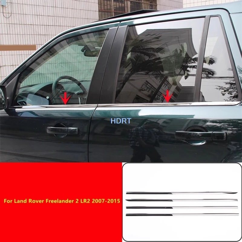 

Car Styling Accessories Exterior Sticker Door Window Side Glass Trim Body Kit Cover For Land Rover Freelander 2 LR2 2007-2015