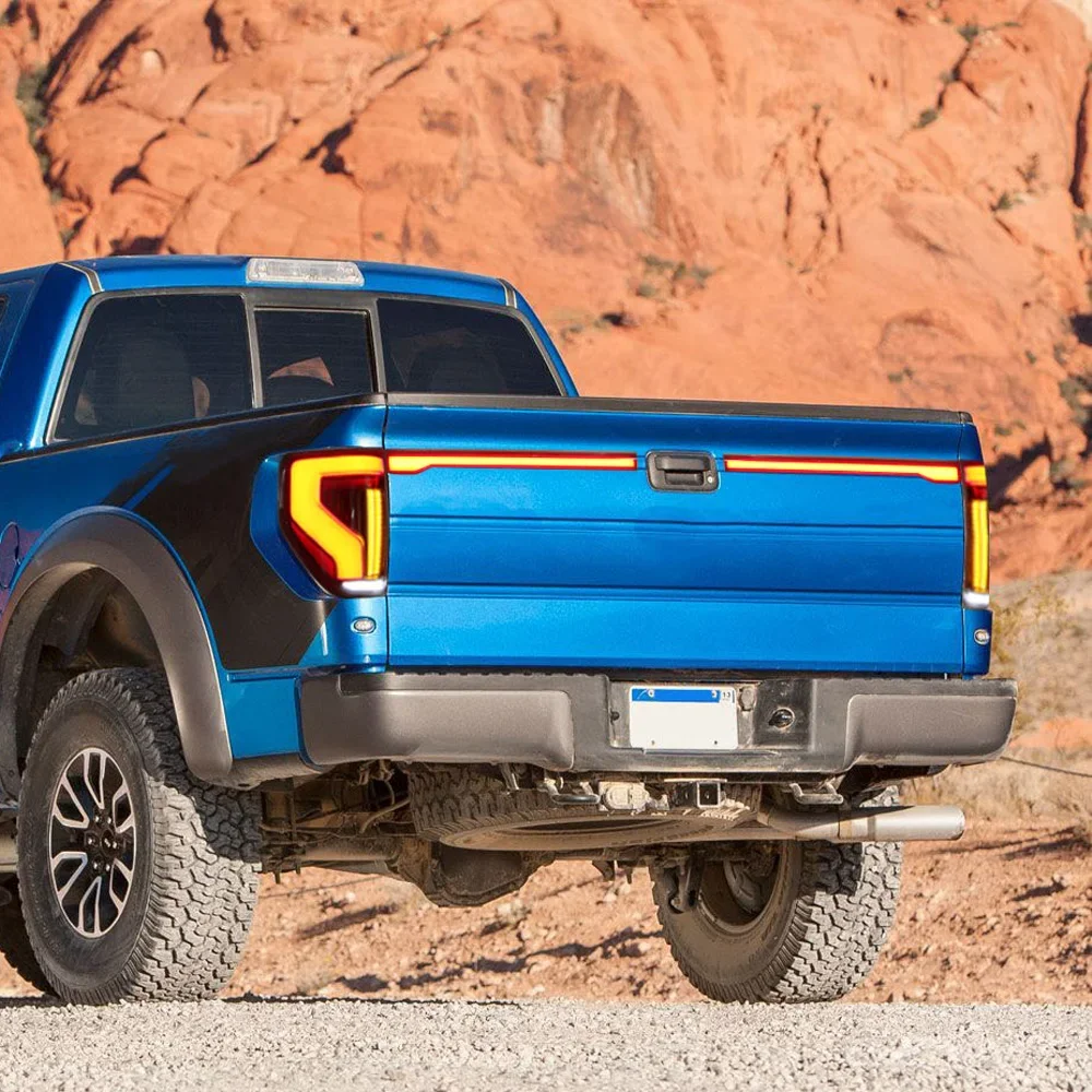 

For Ford Raptor F150 2008-2014 Auto Taillights Assembly Upgrade Car LED Start Animation Through Taillights Accessories Tools