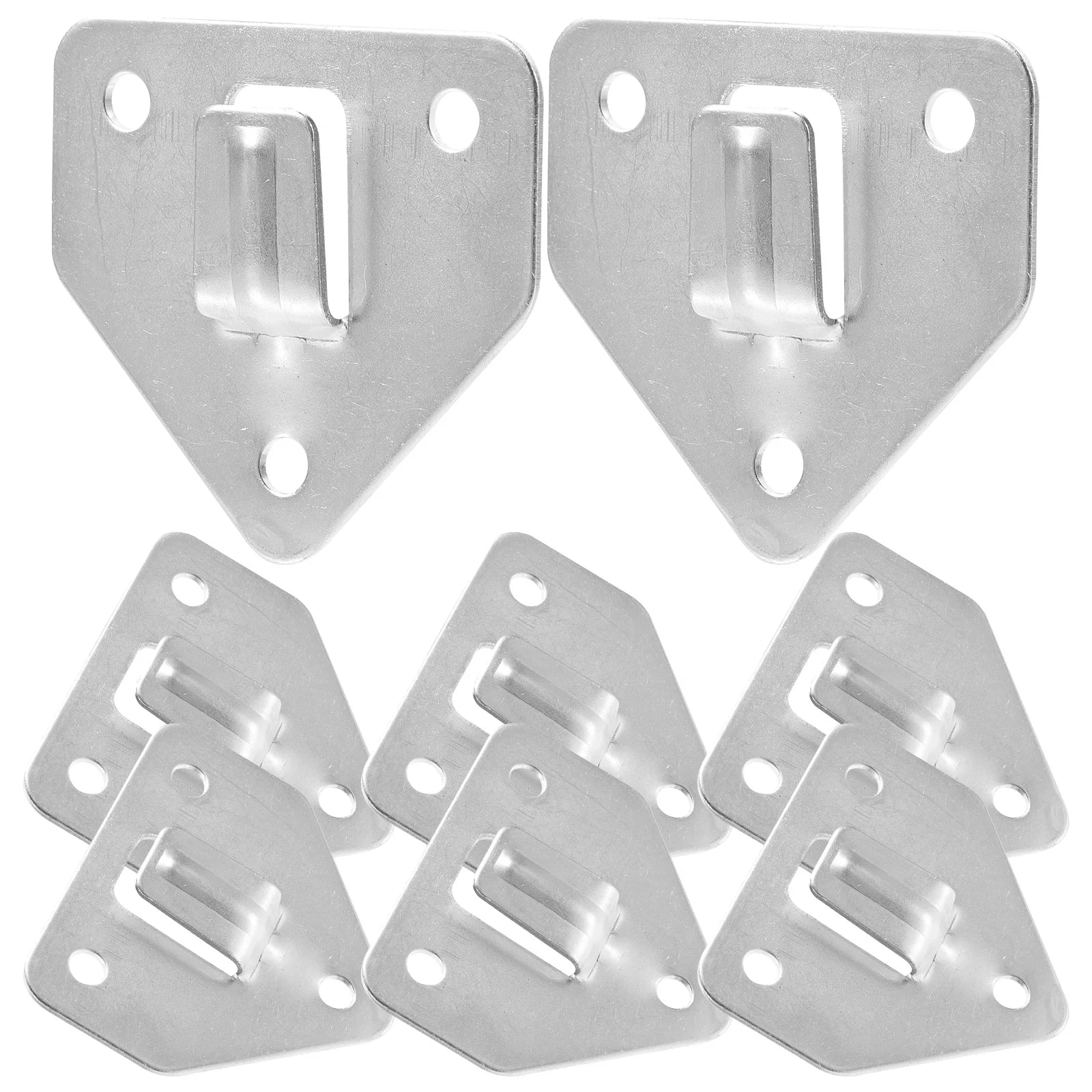 8 Pcs Hanger Bracket Hooks Holder for Wall Mounting Household Iron