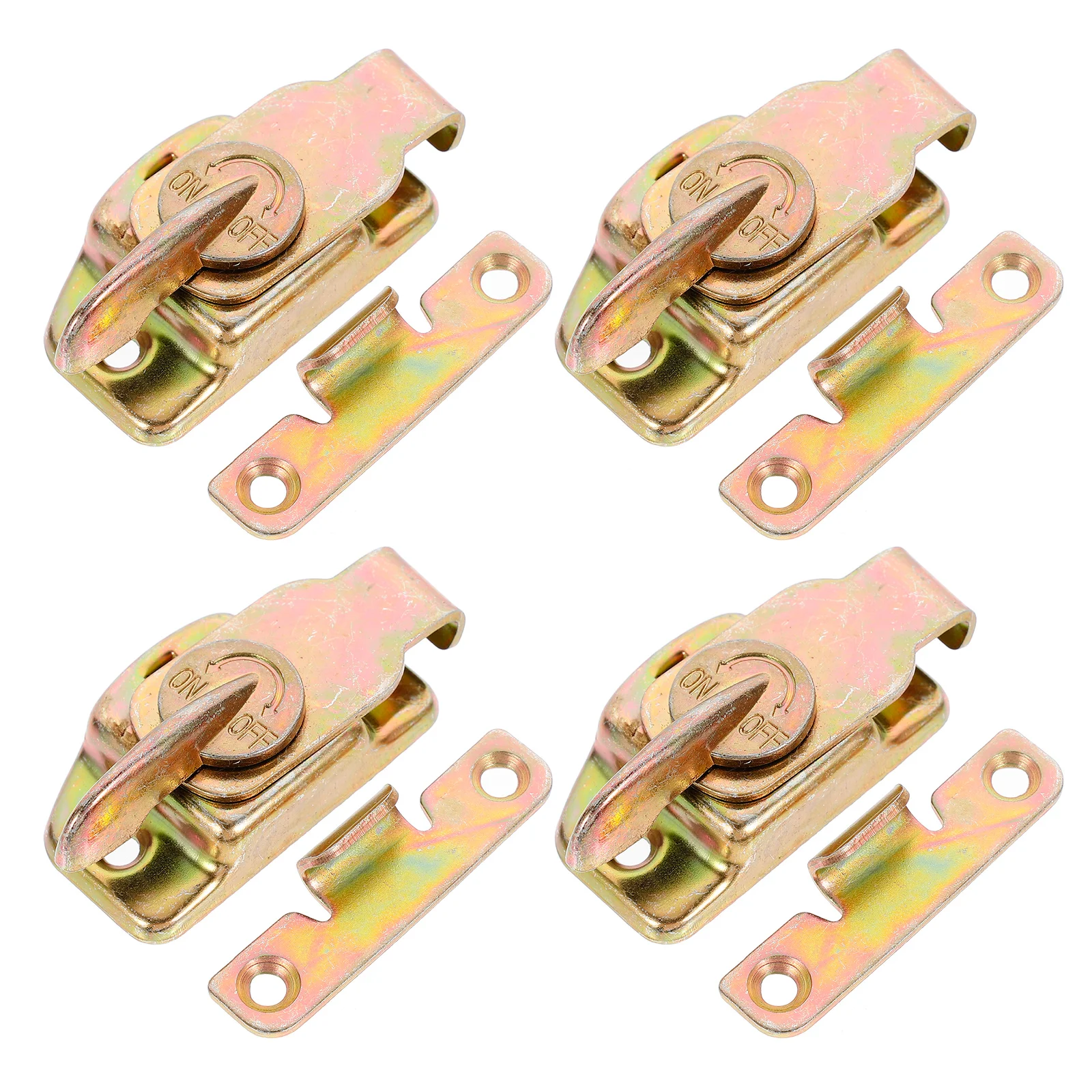 

4 Pcs Iron Table Lock Latches Desk Cabinet Door Catches Connector Buckles Sturdy Expandable Leaf Locks for Workstations Dining
