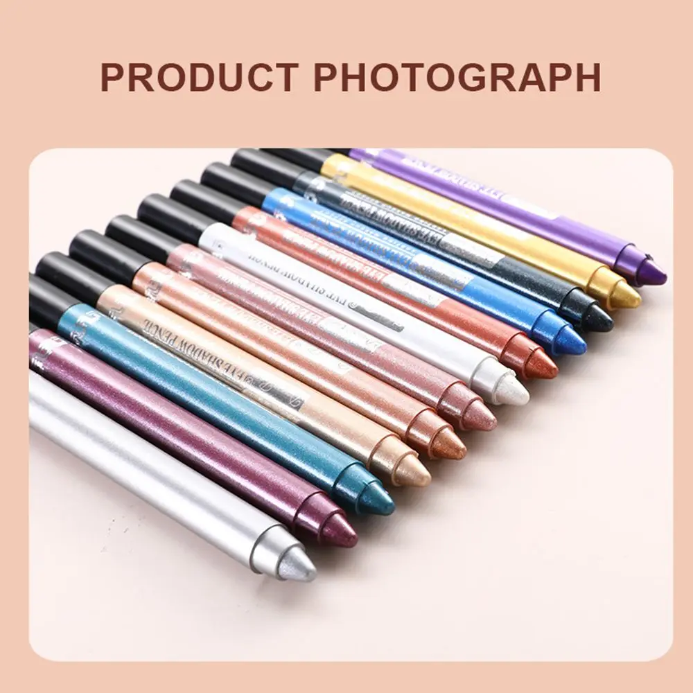 반짝이는 롱래스팅 메이크업 도구 실크웜 스틱 아이라이너 아이섀도우 펜 아이섀도우 펜슬
