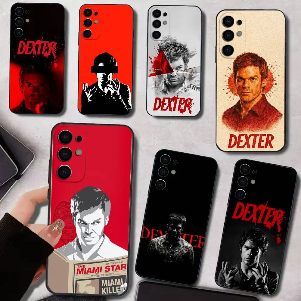 D-Dexter M-Morgan   Phone Case For Samsung S25,S24,S21,S22,S23,S30,Ultra,S20,Plus,Fe,Lite,Soft Black Cover