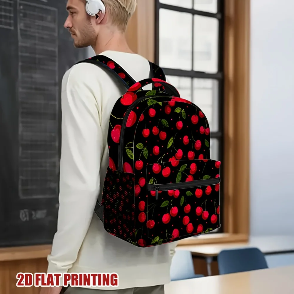 Cherry Delight Design Backpack Comfortable Carrying Design Ideal for Business Trips and Daily Use for Teenager