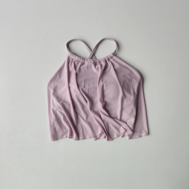 Netz-Imitat-Zweiteiler-BHs Sport-Lingerie-Shirts Damen Feste Yoga-Kleidung Träger-Pilates-Trainings-Fitness-Weste für draußen – Detail 5
