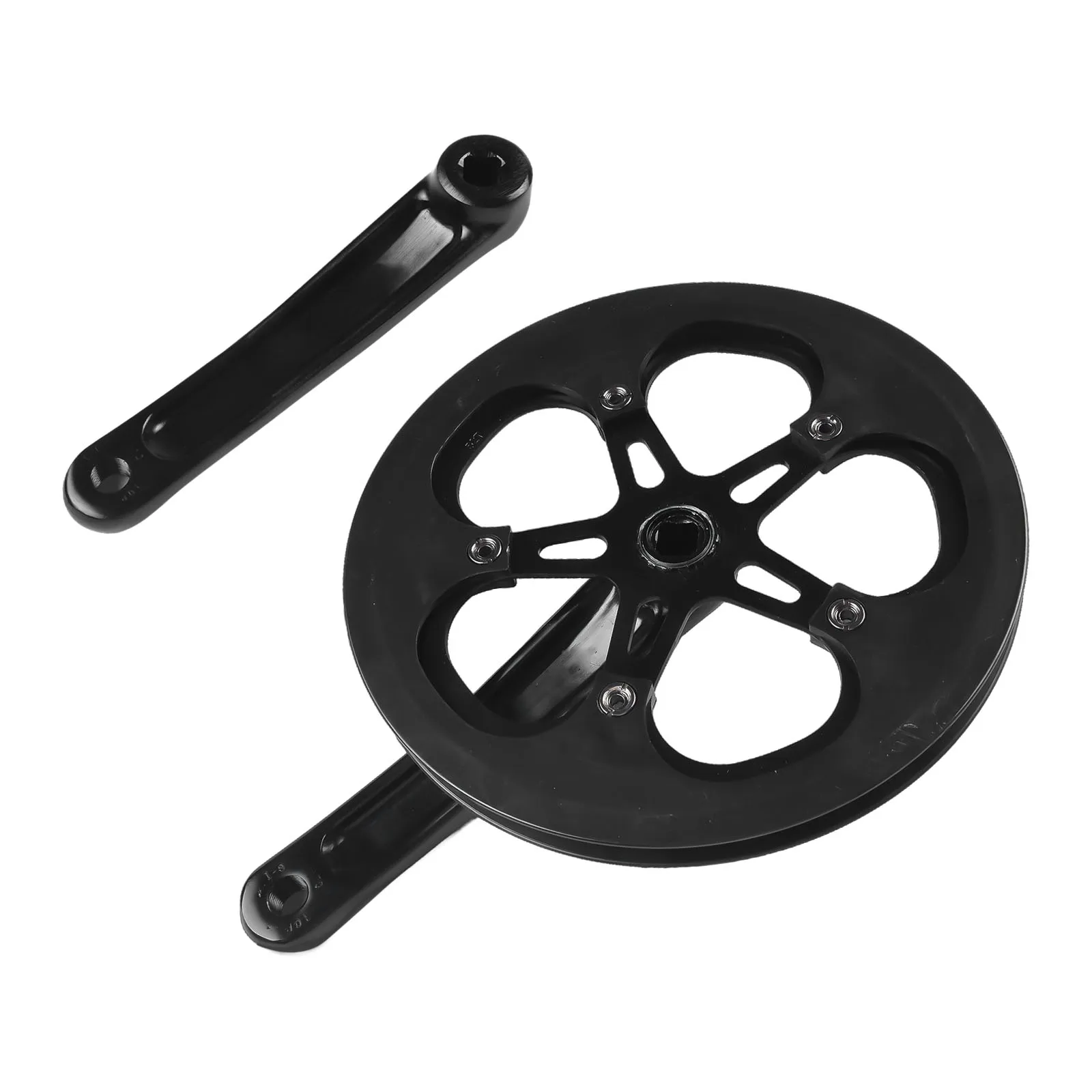 1pc Single Chainring Bicycle CrankArm Set 48T 40T 52T 170mm Crankset Square Hole Cycling Accessories Black Bike Crankset