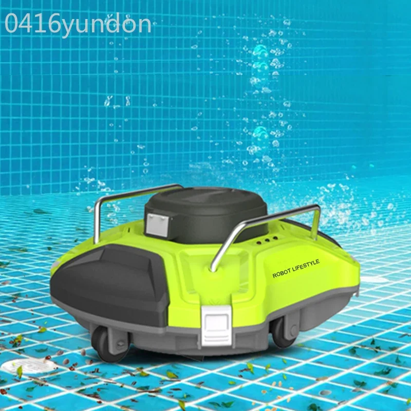 

Mini Swimming Pool Robot Cleaner Vacuum Cleaning Equipment Automatic 2 Hours Working Time 5000mAh High Suction Owe Self-parking