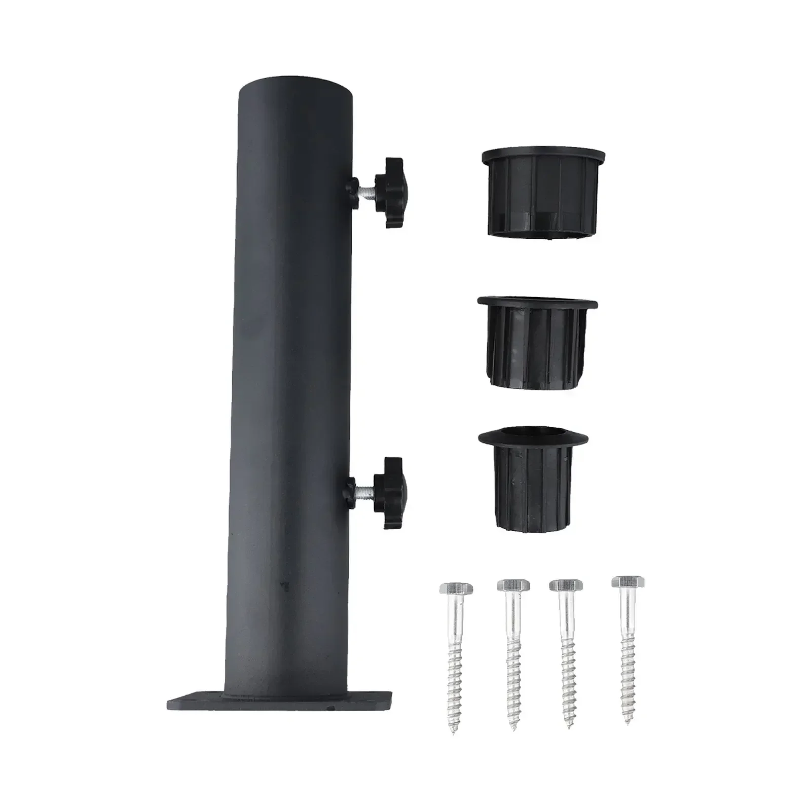 

1-1 4 32mm Umbrella Base Multi-surface Compatibility Umbrella Support Three PVC Sleeves Long-lasting Outdoor Use