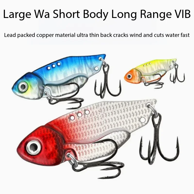 

Lead Coated Copper Vibration VIB Metal Lure New Micro Long Casting Artificial Bait For Bass Pike Mandarin Freshwater Fishing