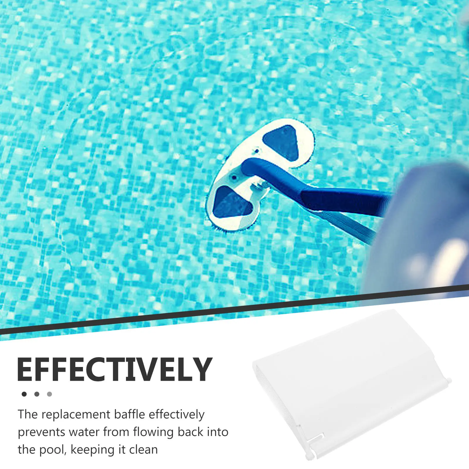 Plastic Skimmer Replacement Plate Pool Skimmer Door Flap for Inground Pools Prevents Water Backflow Easy Quick Install Sturdy
