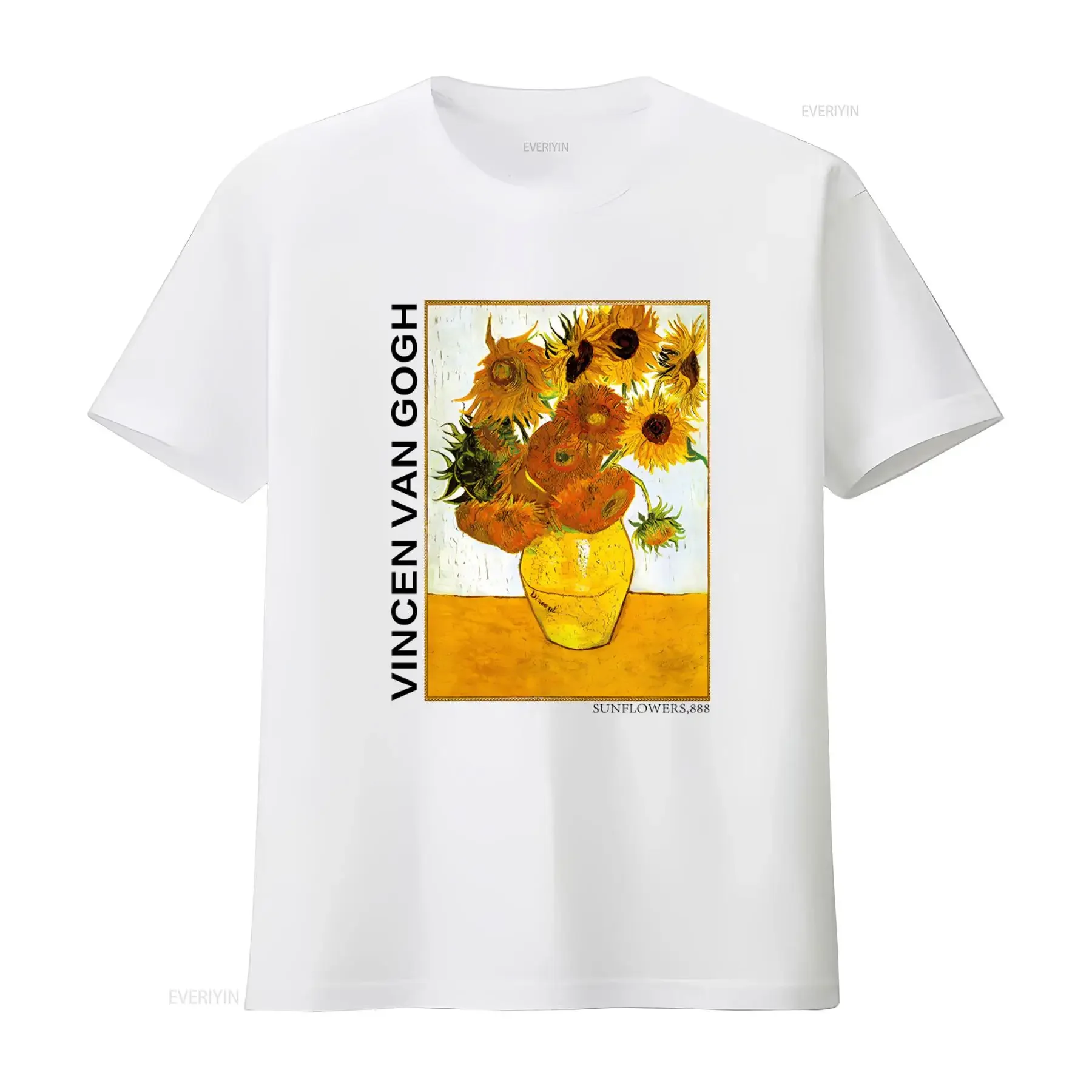 Van Gogh Sunflowers T shirt 100 Premium Cotton Artistic Design Comfortable Fit Perfect for Art Lovers vintage Washed Slightly