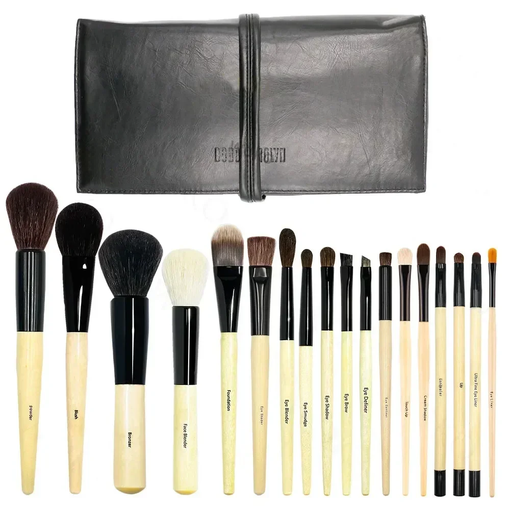 5/18pc BB Series Loose Powder Brush Angled Face Blush Brush Foundation Buffing Bursh Eyeshadow Shoder Blender Liner Makeup Brush