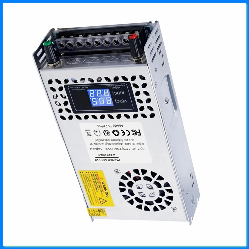 24V Adjustable Dc Power Supply 600W,Switching Power Supply AC 110V/220V to DC 0-24V DC Converter,for 3D Printer,Computer-A75P