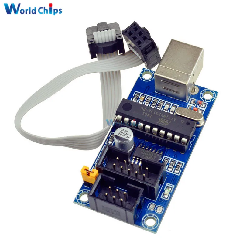 USBTiny USBtinyISP AVR ISP программатор загрузчик для Arduino IDE Meag2560 R3 с 10-контактным кабелем для программирования