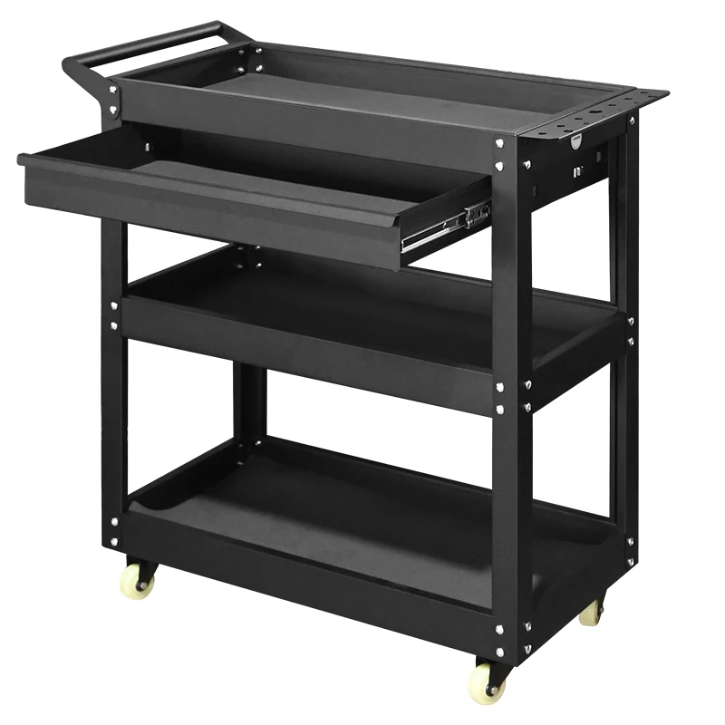 a for 3-Layer Mechanical Workshop Tools Cabinet Trolley Wheel-Attached Toolbox Garage Workbench Racks