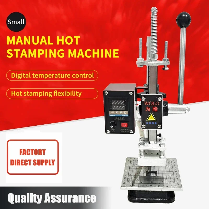 for Desktop Hot Stamping Machine Manual Small Heat Transfer Hot Foil Stamping Machine For Book Cover