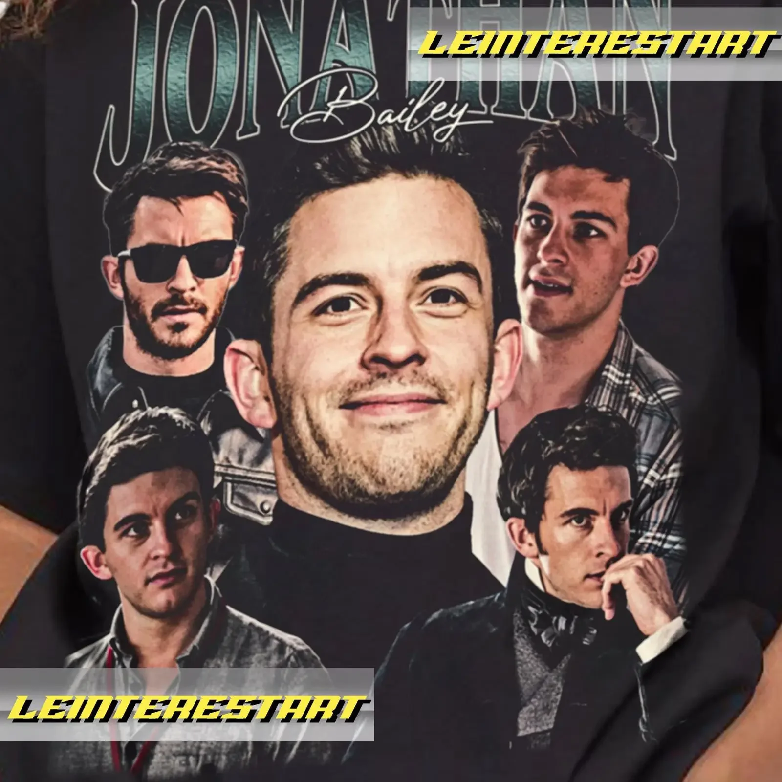 Retro Jonathan Bailey shirt vintage t unisex youth vintage Washed Unisex streetwear Stretched graphic homme Breathable Casual