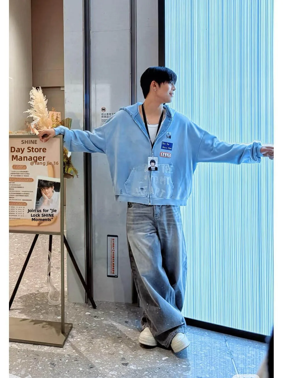 

Paly Hoodie Cardigan Printed Diamond Hole Long Sve Casual Wear for Youth Men's Loose Fit Zipper Closure Winter Sle