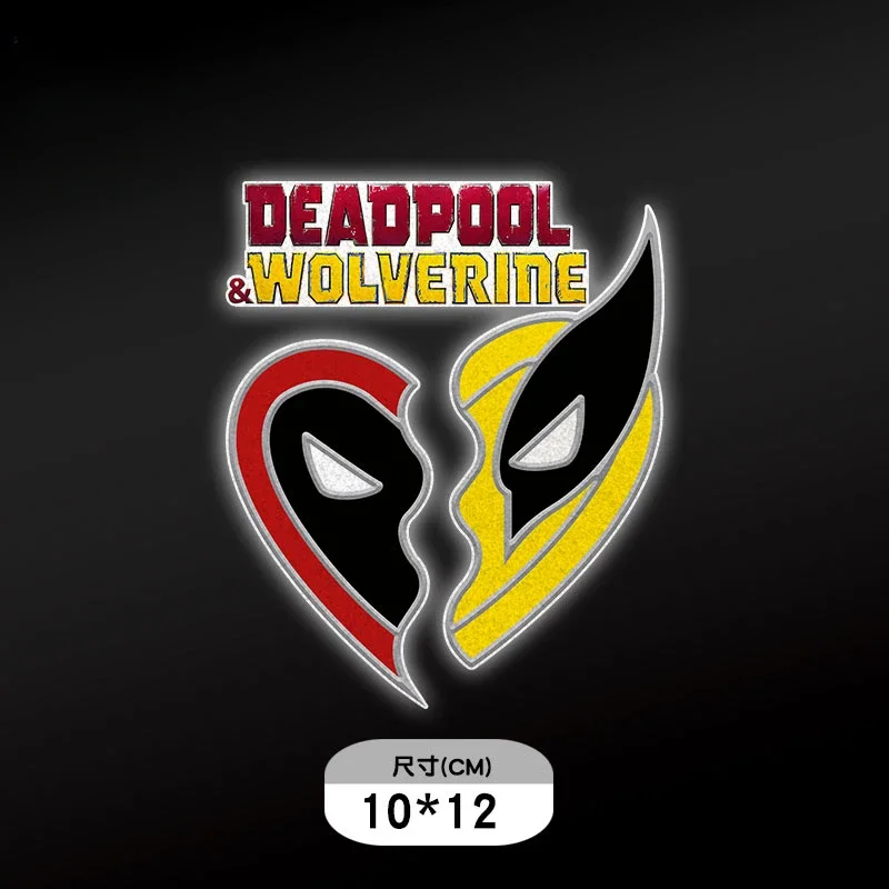 Cute Disney Marvel The Avengers Deadpool Wolverine Reflective Electric Scooter Motorcycle Stickers Door Rear Glass Decoration