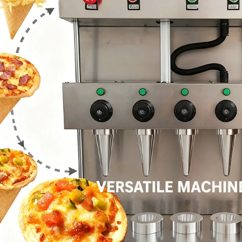 Popular snack pizza cone making machine automatic electric cone pizza production line for sale